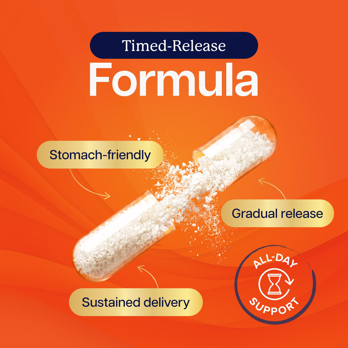 Capsules de Vitamine C 1000mg Purely Holistic dans une main