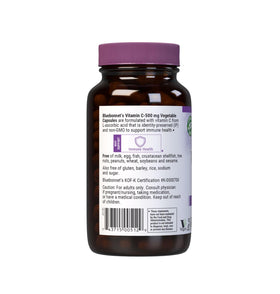 Capsules de Vitamine C 500 mg de BlueBonnet, présentation des capsules individuelles
