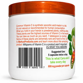 Capsules de vitamine C Markus Wild Force sur une table