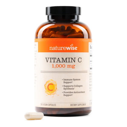 Capsules de Vitamine C NatureWise 1000mg, emballage avant