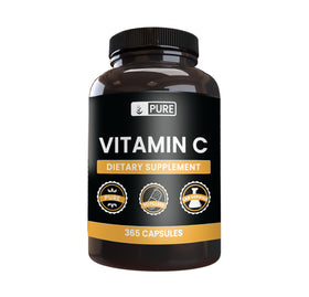 Capsules de vitamine C PURE ORIGINAL INGREDIENTS en boîte