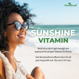 Capsules de Vitamine D3 ForestLeaf dans une main