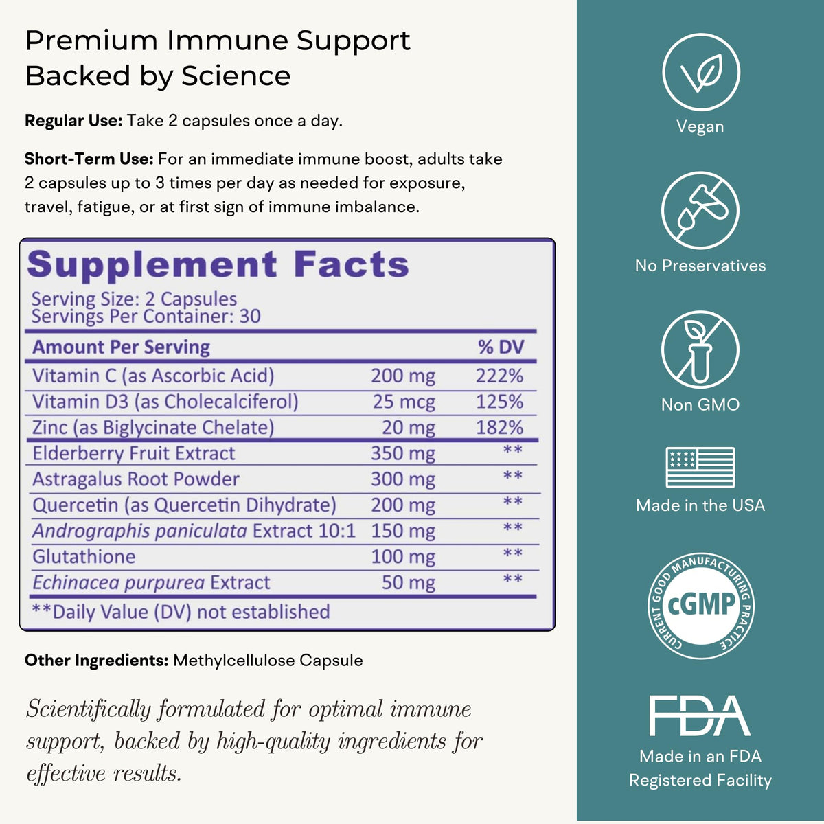 Capsules de VitaminIQ dans une main