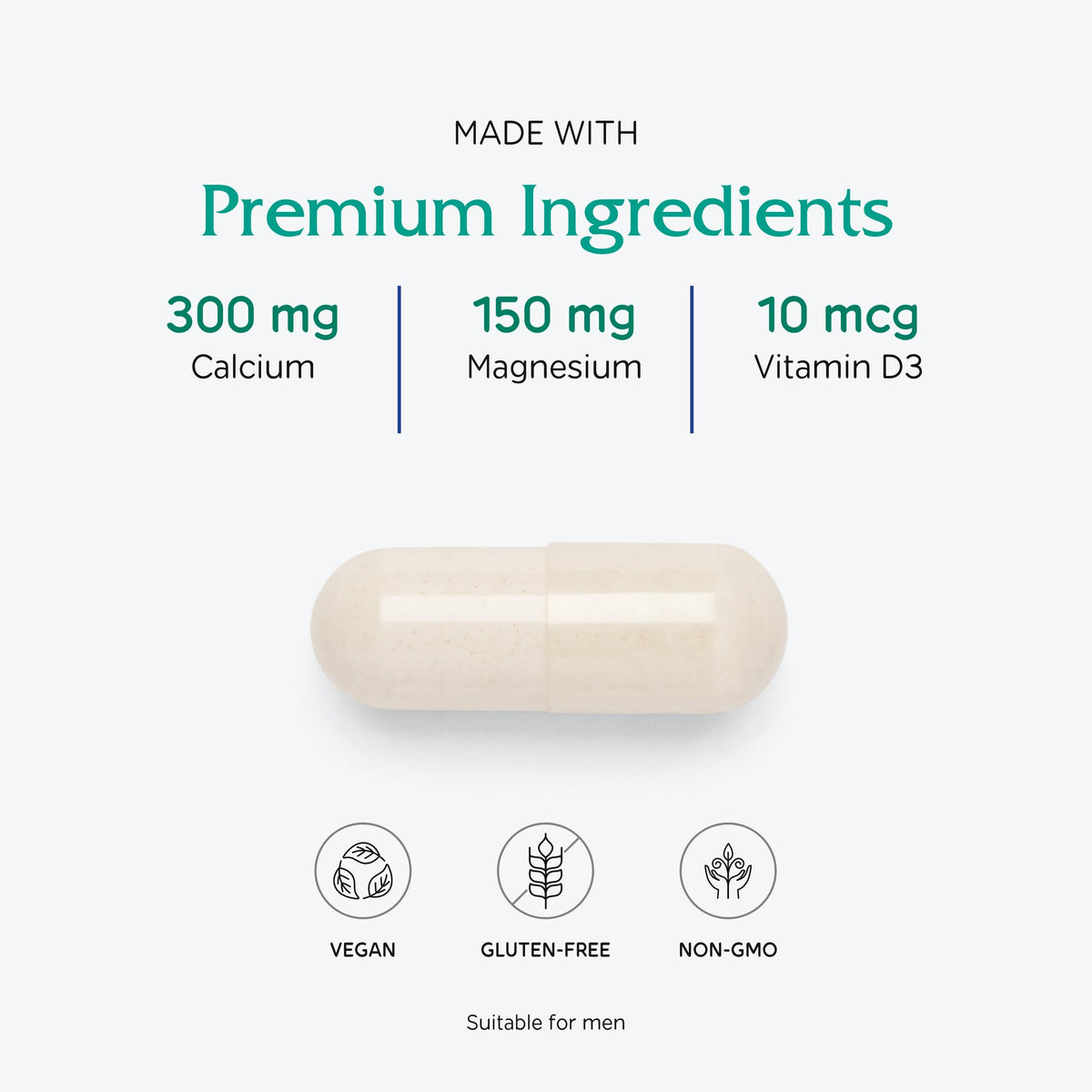 Capsules de Vitanica OsteoBlend dans une cuillère