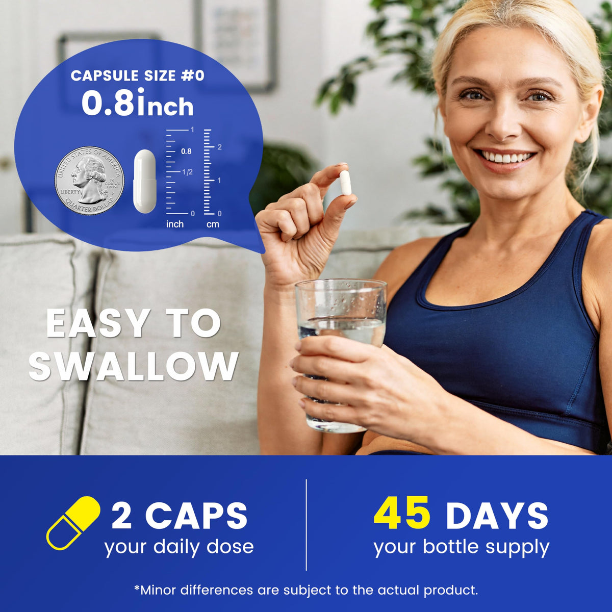 Capsules de Vitarevive Magnésium Glycinate 600 mg sur une table