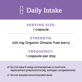 Capsules de Vitex bio Oregon's Wild Harvest sur une surface en bois