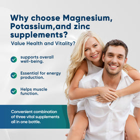Capsules de Wekannufod Potassium Magnésium sur un fond blanc