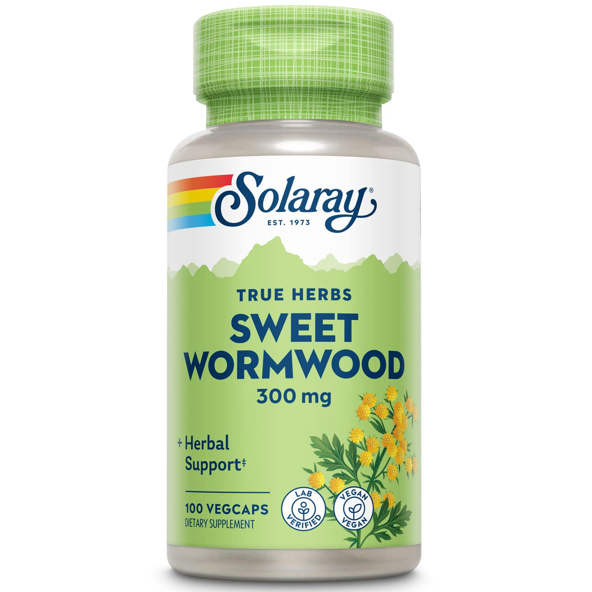 Capsules de Wormwood Doux SOLARAY 300 mg vue de face