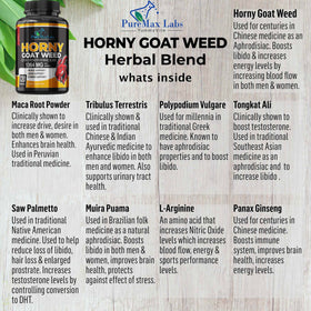 Capsules de YUMMYVITE Horny Goat Weed sur une surface