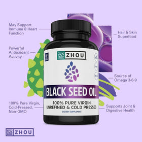 Capsules de ZHOU Huile de Nigelle en main