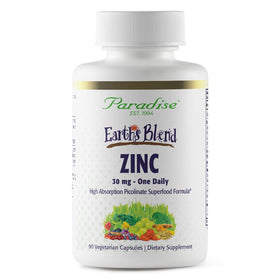 Capsules de Zinc Picolinate 30 mg Paradise Herbs en boîte