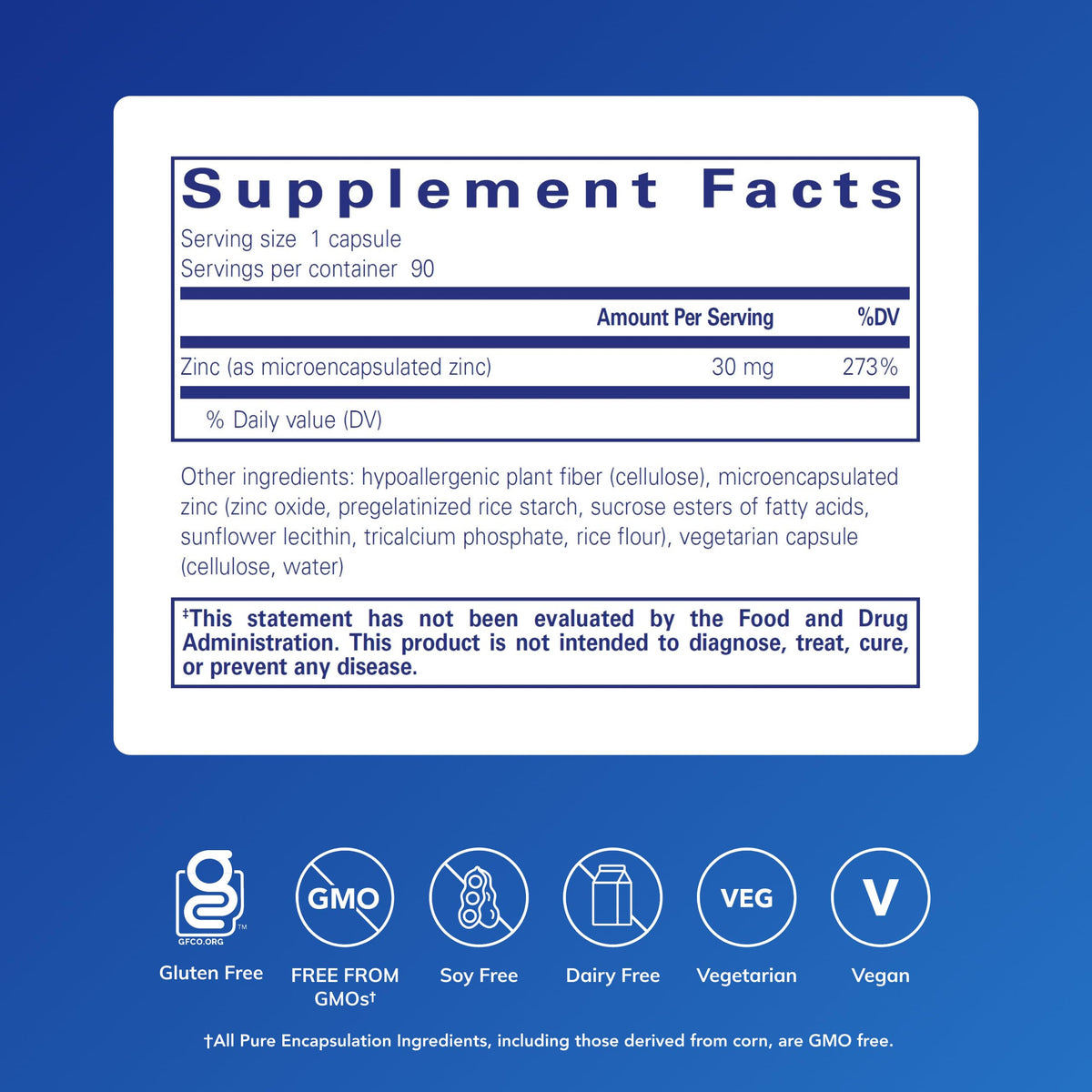 Capsules de zinc UltraZin sur une surface blanche