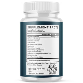 Capsules Dermacept MJO sur une table avec des plantes