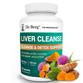 Capsules détox foie Dr. Berg Nutritionals devant un fond blanc