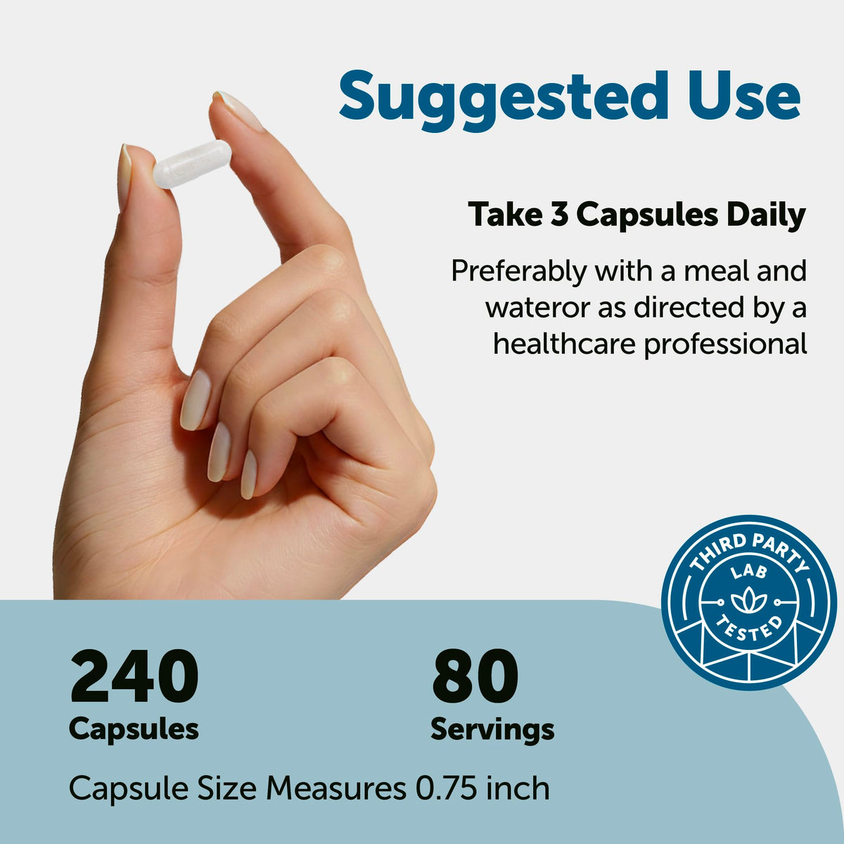 Capsules DHEA Micro Ingredients 100mg sur une surface blanche