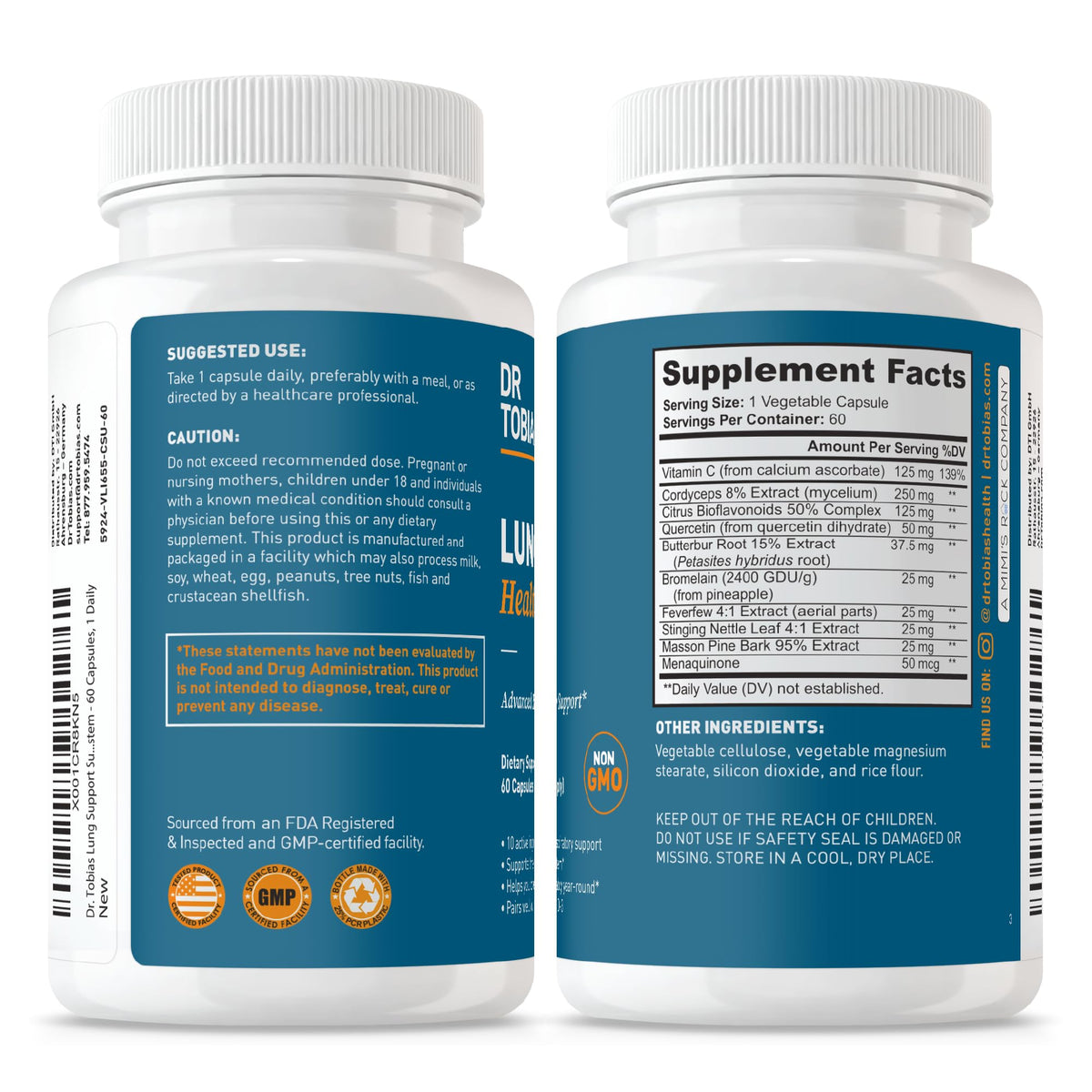 Capsules Dr. Tobias Complément Alimentaire santé sur une table