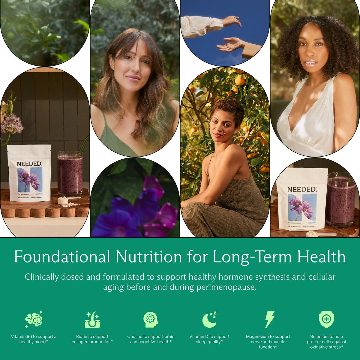 Capsules du complément alimentaire Needed. pour femmes, couleur naturelle