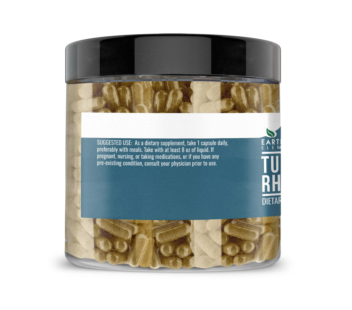 Capsules Earthborn Elements sur fond blanc