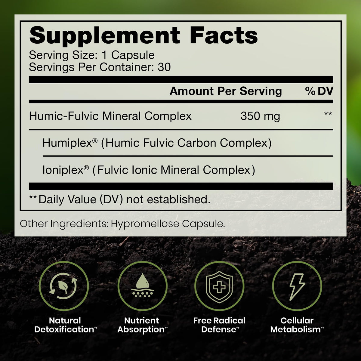 Capsules EarthMend présentées sur une surface en bois