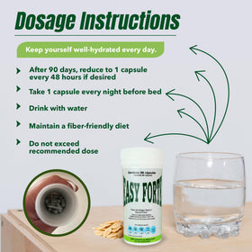Capsules Easy Forte sur un fond blanc