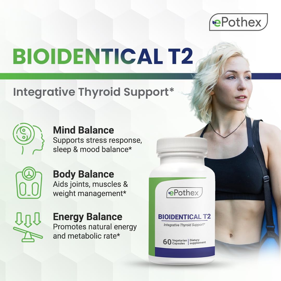 Capsules EPOTHEX Bioidentical T2 sur une table