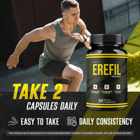 Capsules Erefil d'OVICIA sur un fond blanc
