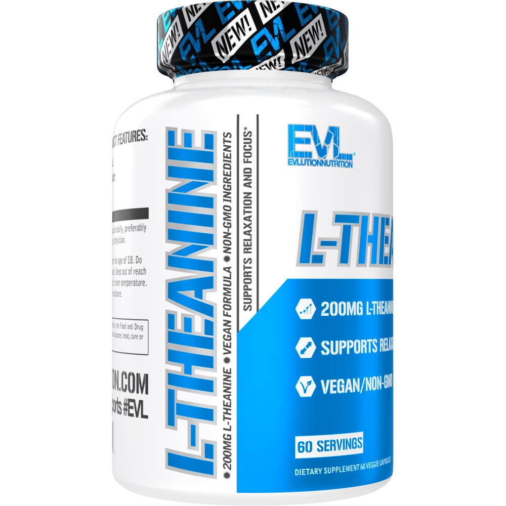 Capsules Evlution L-Theanine 200mg dans une main