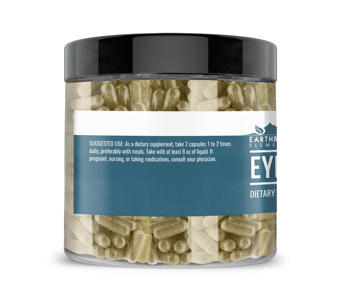 Capsules Eyebright d'Earthborn Elements, vue latérale