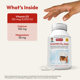 Capsules faciles à avaler d'ANDREW LESSMAN VITAMINE D3 5000 IU