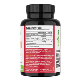 Capsules ForestLeaf D Mannose sur une surface en bois