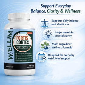 Capsules FortisCortex de Plantriva sur une surface blanche