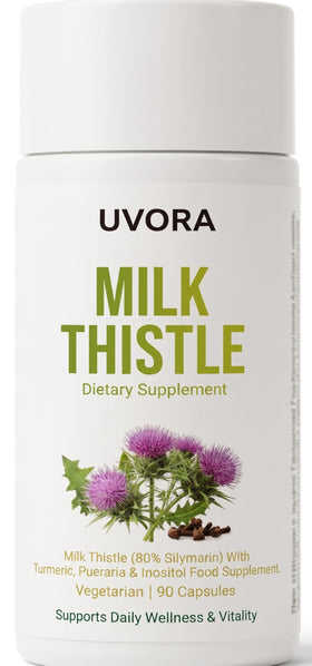 Capsules FYRKOA Uvora Chardon-Marie en bouteille
