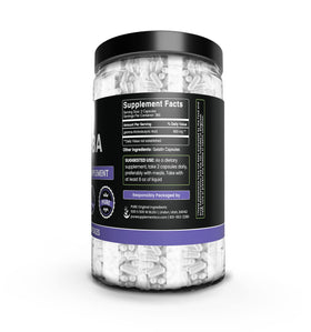 Capsules GABA PURE ORIGINAL INGREDIENTS sur fond blanc