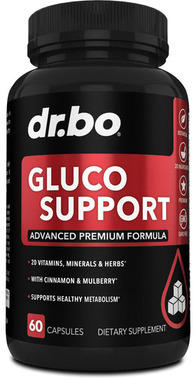 Capsules Gluco Support DR. BO vue de face dans l'emballage