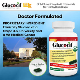 Capsules Glucocil dans une main