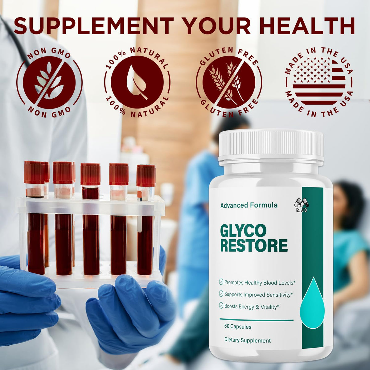 Capsules Glyco Restore MJO prêtes à l'emploi