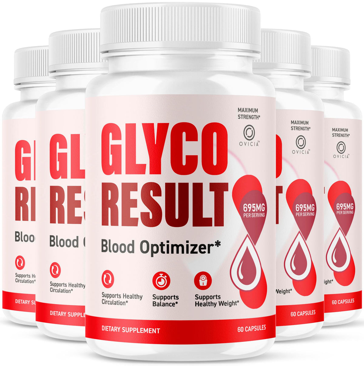Capsules Glyco Result OVICIA 300 capsules vue de face