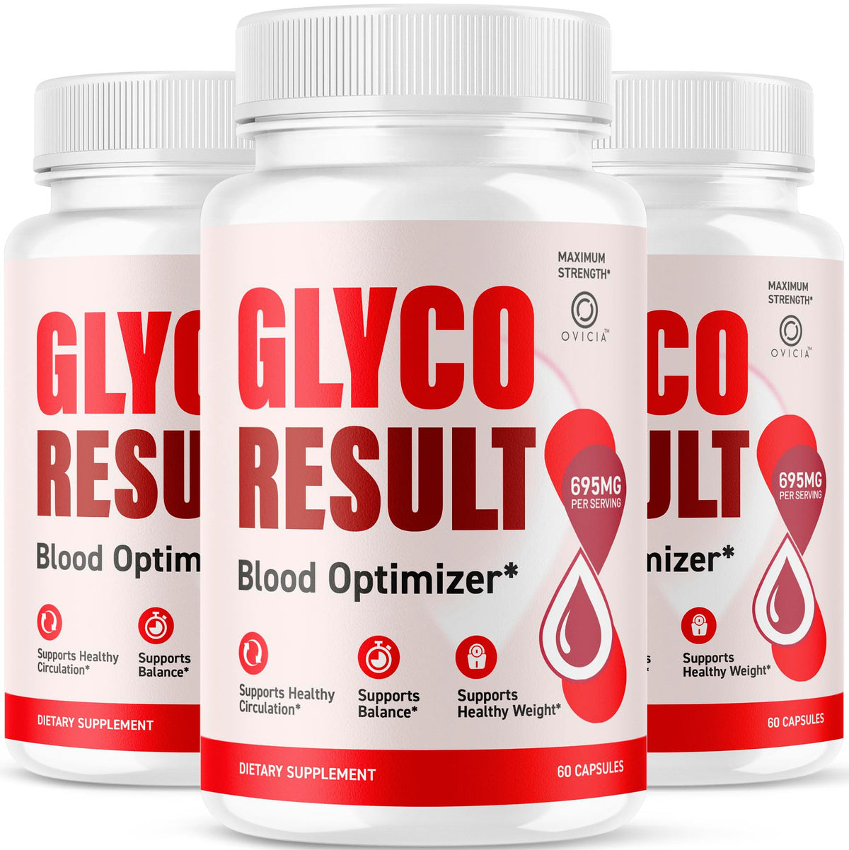Capsules Glyco Result OVICIA en boîte de 180 capsules