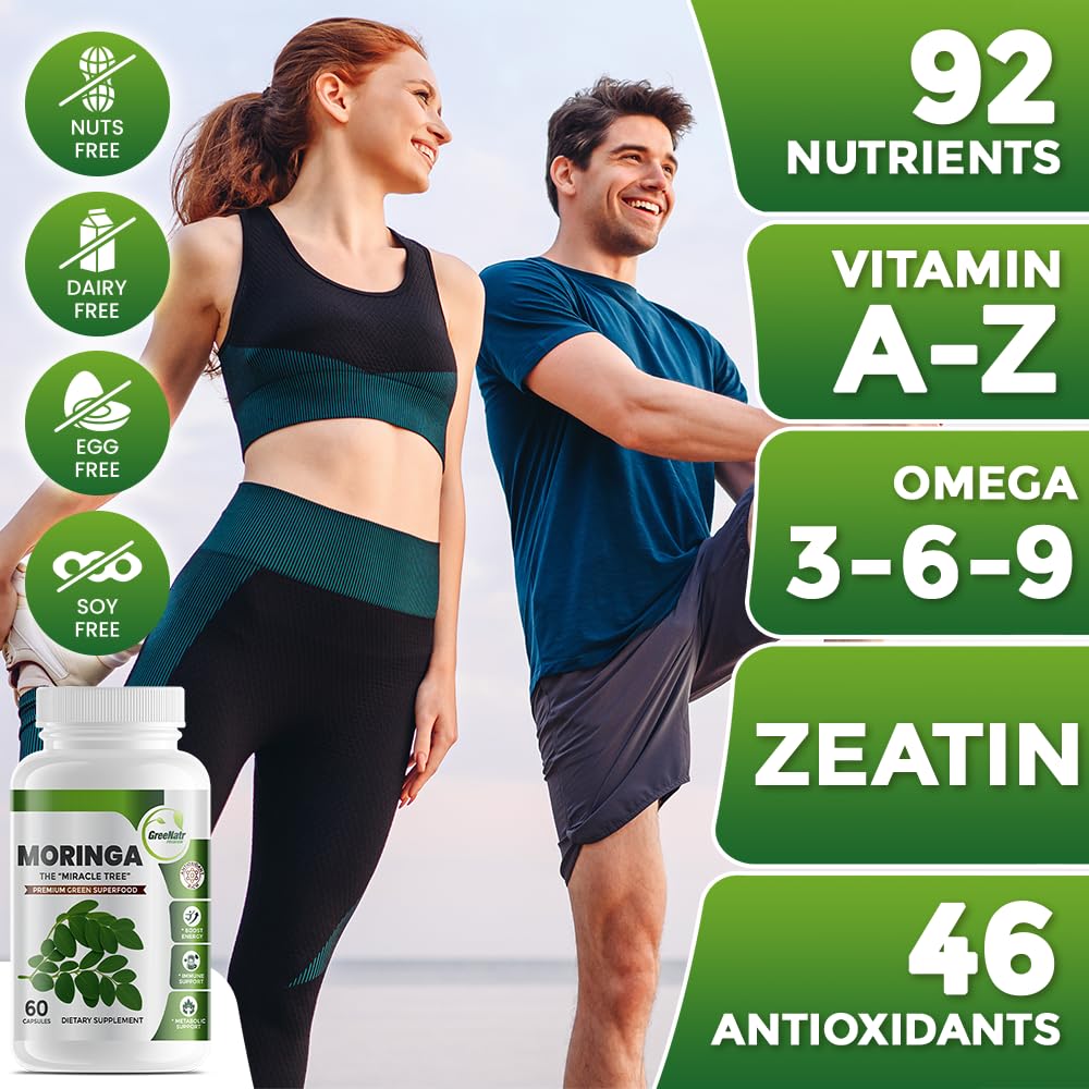 Capsules GreeNatr Moringa Oleifera dans un bol