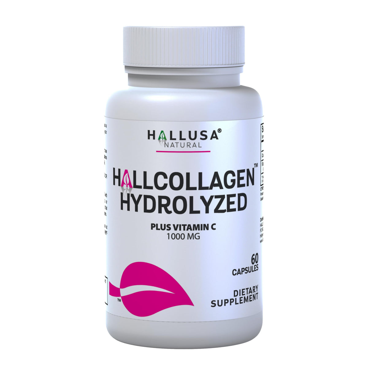 Capsules Hallusa Natural Collagène Hydrolysé 1000mg, vue de face