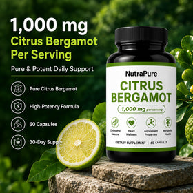 Capsules Halpilt de Bergamote Citronnée sur une surface blanche