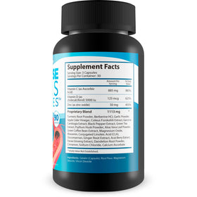 Capsules Happy Health pour veines variqueuses, arrière de la boîte