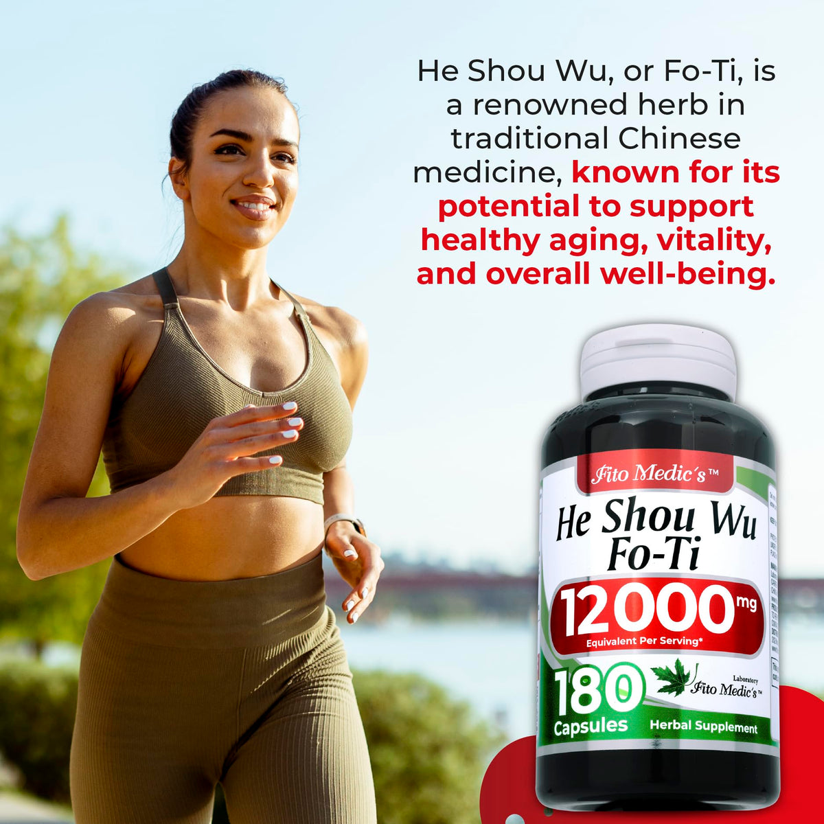 Capsules He Shou Wu FITO MEDIC'S avec racine de Fo Ti