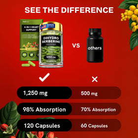 Capsules HealMeal Dihydroberbérine dans une main