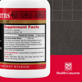 Capsules Health Concerns Six Gentlemen sur fond blanc
