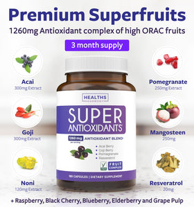 Capsules Healths Harmony Antioxydants sur une table