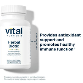 Capsules Herbal Biotic de Vital Nutrients dans une main