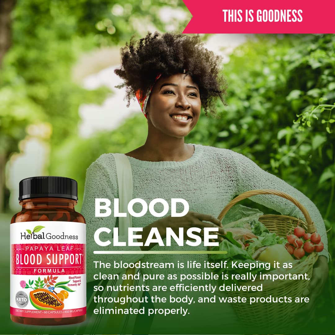 Capsules Herbal Goodness sur un fond neutre