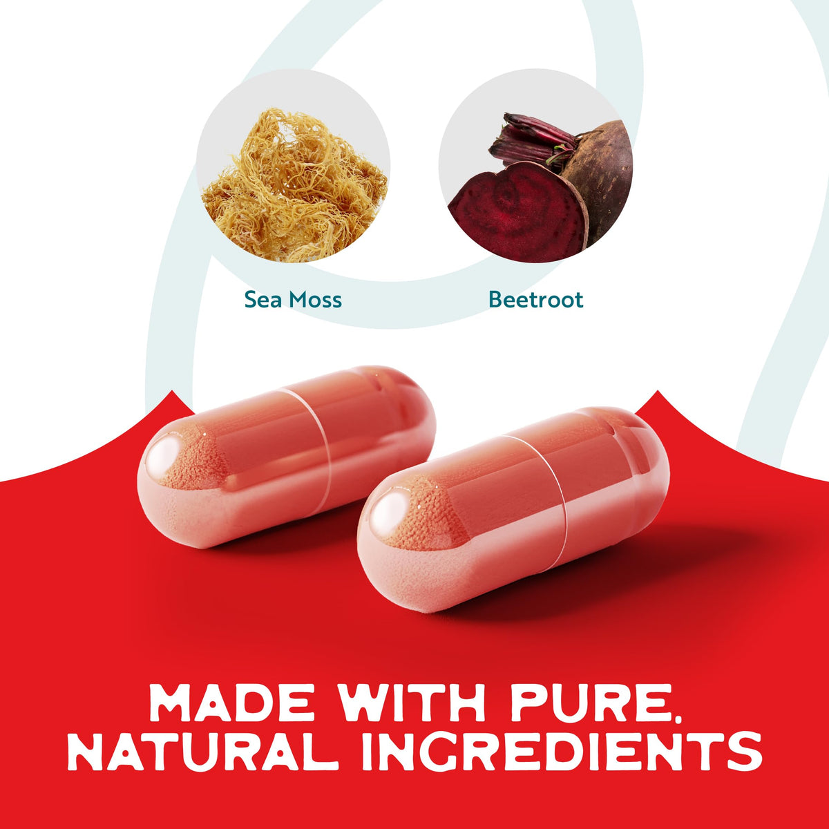 Capsules Herbal Vineyards sur une table en bois