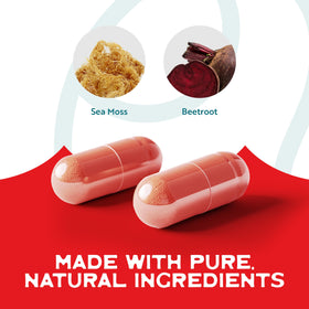 Capsules Herbal Vineyards sur une table en bois
